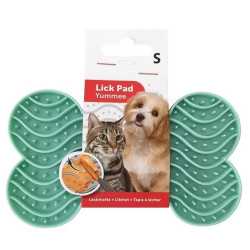 animallparadise Leckmatte YUMMEE Farbe grün Größe S. 15 cm für Hunde. Futternapf und Anti-Fleck-Matte