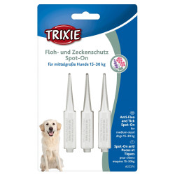 Trixie Protección contra pulgas y garrapatas para perros de 15 a 30 Kg Pipetas para plaguicidas