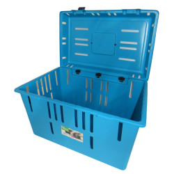 animallparadise Transportbox pet caddy 2 blau, 32 x 51 x 33 cm, für kleine Hunde und Katzen, Transportkäfig