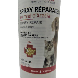 animallparadise Spray riparatore al miele di acacia 100 ml, per cani e gatti Igiene e salute del cane