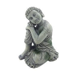 animallparadise Estátua de Buda sentada ø 10 cm, altura 12 cm, decoração de aquário Decoração e outros