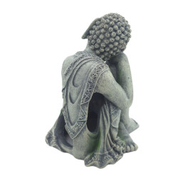 animallparadise Statua di Buddha seduto ø 10 cm, altezza 12 cm, decorazione per acquario Decorazione e altro