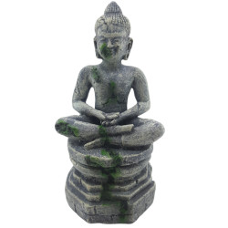 animallparadise Podstawa posągu Buddy siedzącego ø 7,5 cm, wysokość 16,5 cm, dekoracja akwarium Décoration et autre