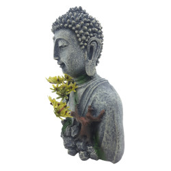 animallparadise Buddha-Statue 18 cm, Höhe 19 cm, Aquarium-Dekoration Dekoration und anderes