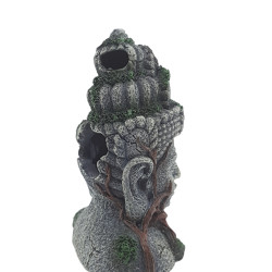 animallparadise Statue Asia Head, Höhe 12.5 cm, Aquarium Dekoration Dekoration und anderes