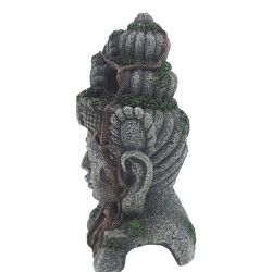 animallparadise Statue Asia Head, Höhe 12.5 cm, Aquarium Dekoration Dekoration und anderes