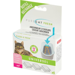 animallparadise Navulling anti-geur filter voor kattentoilet Toilethuisfilter