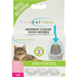 animallparadise Filtro anti-odor de enchimento para casa de banho do gato Filtro da casa de banho
