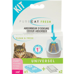 animallparadise Filtro anti-odor para casa de banho do gato Filtro da casa de banho