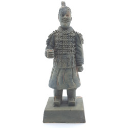 animallparadise Estatueta guerreiro chinês Qin 1 L, altura 14 cm, decoração de aquário Decoração e outros