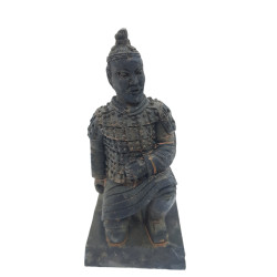 animallparadise Estatueta guerreiro chinês Qin 2 L, altura 11 cm, decoração de aquário Decoração e outros