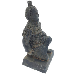 animallparadise Estatueta guerreiro chinês Qin 2 L, altura 11 cm, decoração de aquário Decoração e outros