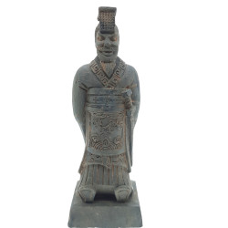 animallparadise Estatueta guerreiro chinês Qin 3 L, altura 14,5 cm, decoração de aquário Decoração e outros