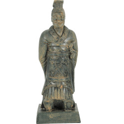 animallparadise Estatueta guerreiro chinês Qin 3 L, altura 14,5 cm, decoração de aquário Decoração e outros