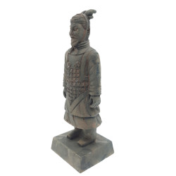 animallparadise Estatueta guerreiro chinês Qin 4 L, altura 14 cm, decoração de aquário Decoração e outros
