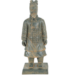 animallparadise Estatuilla guerrero chino Qin 4 L, altura 14 cm, decoración de acuario Decoración y otros