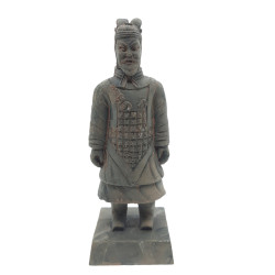 animallparadise Estatueta guerreiro chinês Qin 4 L, altura 14 cm, decoração de aquário Decoração e outros