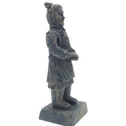 animallparadise Estatueta guerreiro chinês Qin 5 L, altura 14 cm, decoração de aquário Decoração e outros