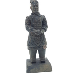 animallparadise Statuetta guerriero cinese Qin 5 L, altezza 14 cm, decorazione per acquari Decorazione e altro