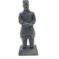 animallparadise Estatuilla guerrero chino Qin 5 L, altura 14 cm, decoración de acuario Decoración y otros