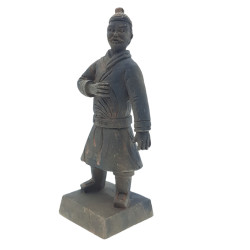 animallparadise Estatuilla guerrero chino Qin 6 L, altura 14 cm, decoración de acuario Decoración y otros