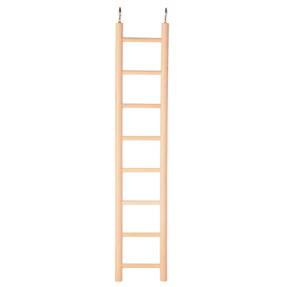 animallparadise Escalera de madera para jaulas 36cm 8 peldaños. Juguetes