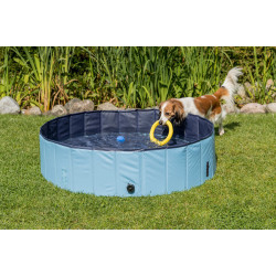 animallparadise Hundepool, Maße ø 120 × 30 cm Farbe hellblau-blau Swimmingpool für Hunde
