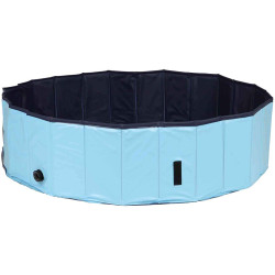 animallparadise Basen dla psów, Rozmiar ø 120 × 30 cm Kolor jasnoniebieski-niebieski Piscine pour chien