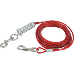 animallparadise 3-metrowy kabel i sprężyna dla psów Longe et piquet
