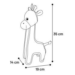 animallparadise Coisas fortes Girafa amarela 35 cm, para cães Brinquedos de mastigar para cães