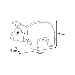 animallparadise Strong Stuff Spielzeug Blaues Schwein 17 cm, für Hunde Kauspielzeug für Hunde