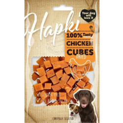 animallparadise Hapki Chicken Cube Treats 85 g sem glúten para cães Guloseimas para cães