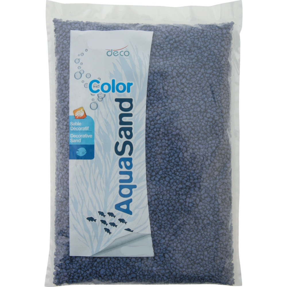 animallparadise Piasek dekoracyjny 2-3 mm aqua Sand ultramarine blue 1kg do akwariów. Sols, substrats