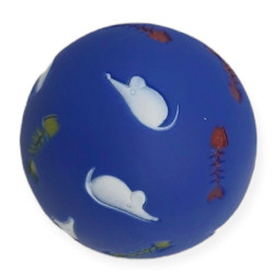 animallparadise Piłka z przysmakami dla kota ø 7,5 cm, niebieska. jeux pour friandises