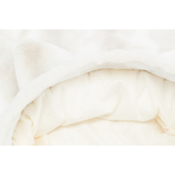 Couchage Sac douillet 34×23×55cm, blanc cassé pour chat