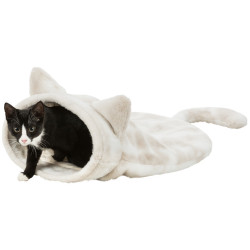 Couchage Sac douillet pour chat dimensions: 34×23×55cm, blanc cassé