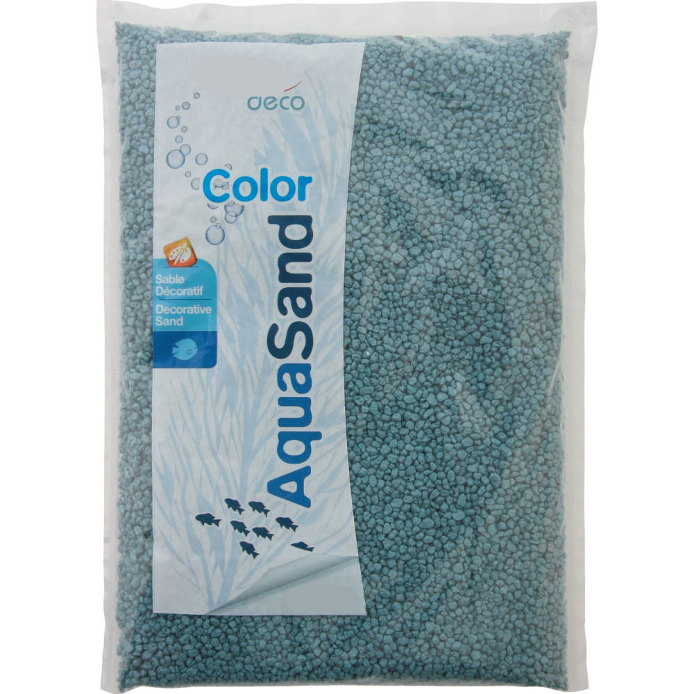 animallparadise Arena decorativa 2-3 mm aqua Sand azul neón 1 kg para acuarios. Suelos, sustratos
