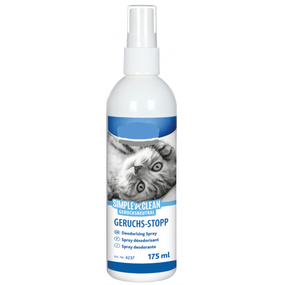 animallparadise Simple'n'Clean Deodorant Spray, enthält: 175 ml für Katzen Lufterfrischer für Katzenstreu