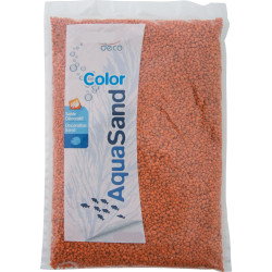 animallparadise copy of Decoratief zand. 2-3 mm . aqua Zand-oranje savanne. 1 kg. voor aquarium. Bodems, substraten