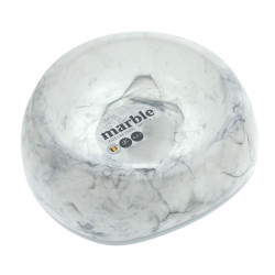 animallparadise White marbled bowl 0.6 liters for cats and dogs Bowl, bowl