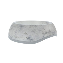 animallparadise Ciotola bianca marmorizzata da 0,6 litri per cani e gatti Ciotola, ciotola