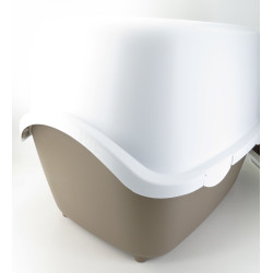 animallparadise copy of Cathy Filter Toilet House. 40 x 40 x 56 cm. Taupe color. Toilet house