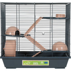 Cage Cage 50 triplex Hamster, 51 x 27 x hauteur 48 cm, rose pour Hamster