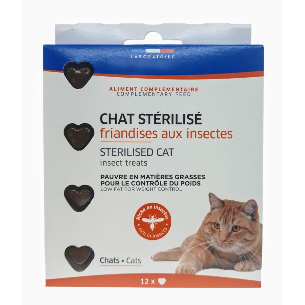 animallparadise Tratamento de insectos em forma de coração x 12 para gatos esterilizados Gatos