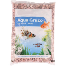 Sols, substrats Gravier Gruzo rose 900 gr pour aquarium.