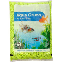 animallparadise Cascalho amarelo néon 1 kg para aquários. Solos, substratos
