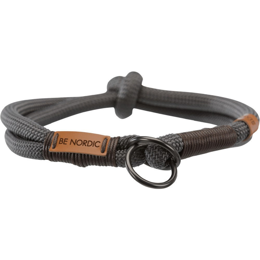animallparadise Zugreduzierendes Halsband für Hunde Größe M ø 45 cm dunkelgrau erziehungshalsband