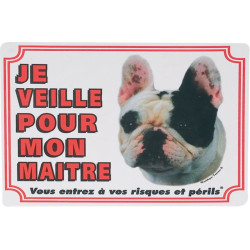 animallparadise Cartel de la puerta del bulldog francés Panel