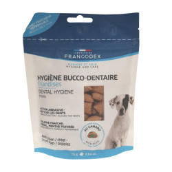 Francodex Bocconcini per l'igiene orale da 75 g per cuccioli e cani di piccola taglia Crocchette per cani