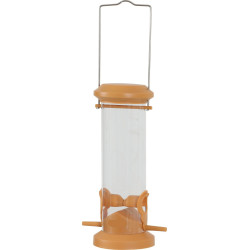animallparadise Seed silo feeder, 2 orange perches, for birds Seed feeder